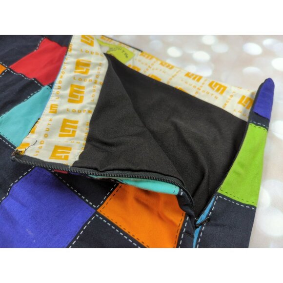 Loudmouth Ladies size 14 Tampa Bay Skirt Colorful Patchwork - Picture 9 of 10